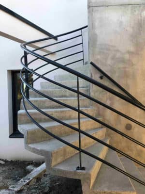 escalier métallique blain